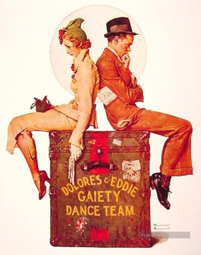 gayety dance team 1937 Norman Rockwell Oil Paintings